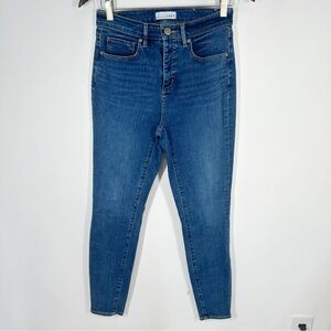 Loft Curvy High Waist Skinny Jeans Size 26/2 Medium Wash